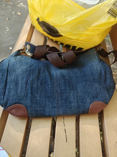 Women's Denim Shoulder Bag - Large Capacity Hobo Handbag photo review