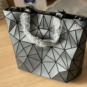 Geometric Bucket Bag for Women - Soft PU Casual Shoulder Handbag photo review