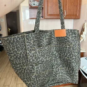 Leopard Prints Canvas Tote Bag - Women's Fashion photo review