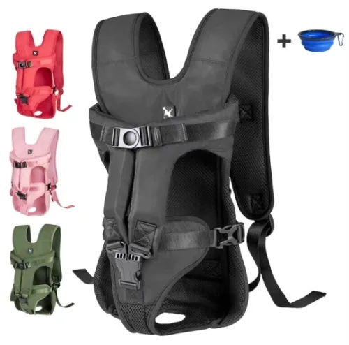 Adjustable Hands-Free Dog Backpack Carrier for Medium Small Dogs photo review