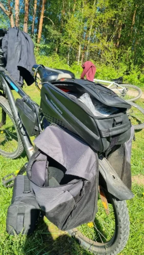 Large Capacity Bicycle Carrier Bag - Waterproof Pannier & Trunk Bag photo review