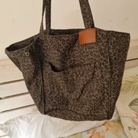 Leopard Prints Canvas Tote Bag - Women's Fashion photo review