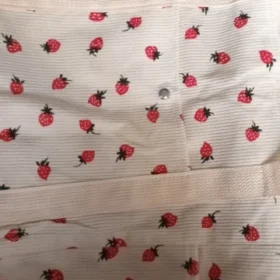 Strawberry Print Corduroy Tote Bag photo review