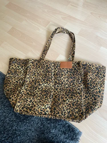 Leopard Prints Canvas Tote Bag - Women's Fashion photo review