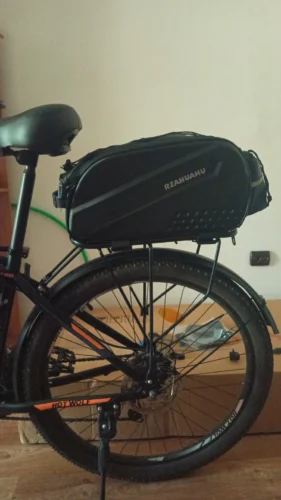 Large Capacity Bicycle Carrier Bag - Waterproof Pannier & Trunk Bag photo review